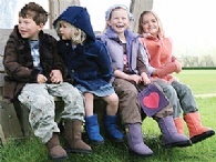 The BUSHRANGER Kids MERINO Lambskin COATS - Click Image to Close